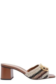 Valentino | Valentino VLogo Plaque Slip-On Sandals