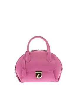 Salvatore Ferragamo | SALVATORE FERRAGAMO Fiamma Women's 626924 Pink Medium Shoulder Bag