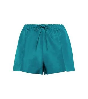 Valentino | High-rise silk faille shorts