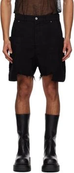 Rick Owens | Black Concordians Stefan Cargo Shorts