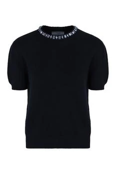 Prada | Prada Embellished Short-Sleeved Jumper