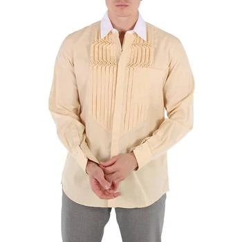 Burberry | Cotton Poplin Classic Fit Pleated Bib Dress Shirt