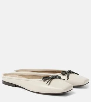 Brunello Cucinelli | Monili leather mules