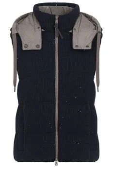 Brunello Cucinelli | Brunello Cucinelli Drawstring Knitted Gilet