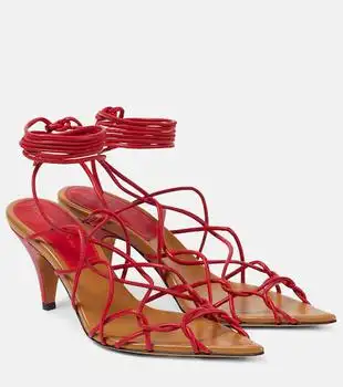 Khaite | Arden 75 leather sandals