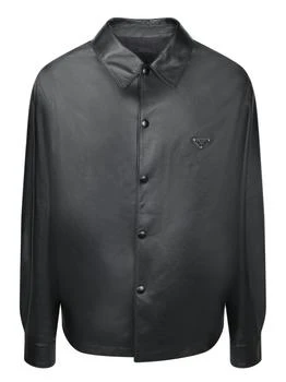 Prada | Prada Triangle-Logo Button-Up Shirt