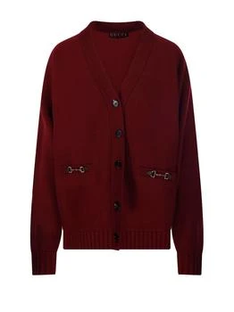 Gucci | Gucci Horsebit Detailed Knit Cardigan