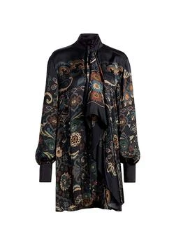 Sacai | Floral Print Minidress