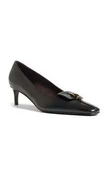 Khaite | Khaite Celia Pocket Leather Pumps - Moda Operandi