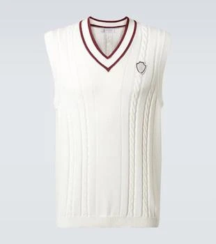 Brunello Cucinelli | Cable-knit cotton sweater vest
