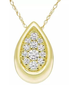 Macy
s | Diamond Pendant Necklace (1/4 ct. t.w.) in 14k Yellow Gold