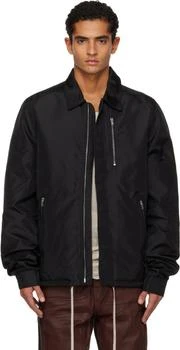Rick Owens | Black Concealed Zipfront Jacket