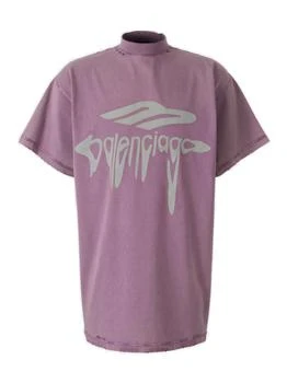 Balenciaga | Balenciaga 3b Liquefied Distressed Oversized T-Shirt