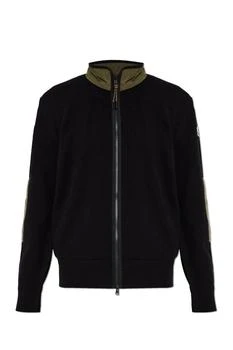 Moncler | Moncler Logo Patch Zip-Up Cardigan