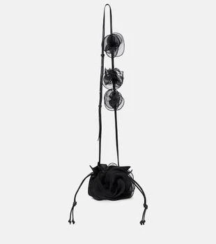Magda Butrym | Magda Small floral-appliqué silk bucket bag