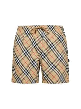 Burberry | BURBERRY | Sand printed nylon Check swim shorts | Man | XS