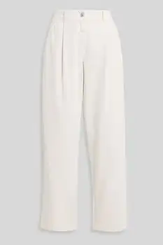 Brunello Cucinelli | Pleated high-rise tapered jeans