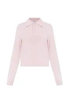 Jil Sander | Jil Sander Long Sleeve Polo Knitted Top