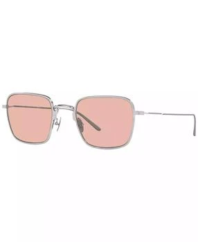 Prada | Titanium Rectangular Men's Sunglasses, PR 54WS