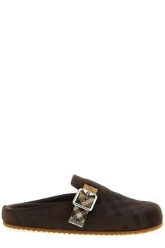 Burberry | Burberry Checked Buckle Detailed Sabots