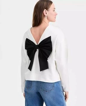 Women
s Long-Sleeve Bow-Back Sweatshirt, Macy
s Exclusive
