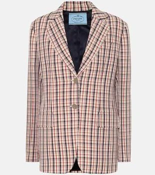 Prada | Checked wool blazer