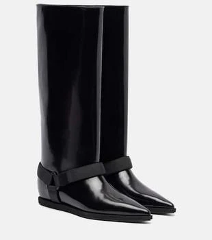 Sacai | Leather knee-high boots