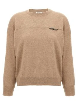 Brunello Cucinelli | Brunello Cucinelli Monile Detailed Cropped Sweater