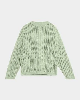 Brunello Cucinelli | Open-Work Retro Crewneck Cashmere Sweater