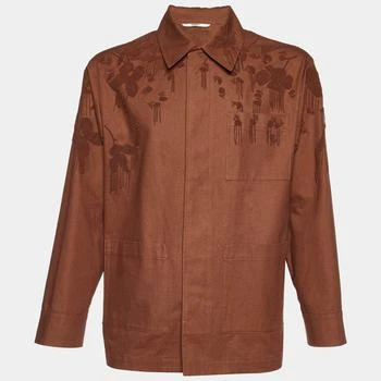 Valentino | Valentino Brown Cotton Bead Embellished Blouson Jacket S