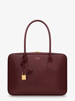 Yves Saint Laurent | Sac de Jour in Box leather handbag with metal lock detail