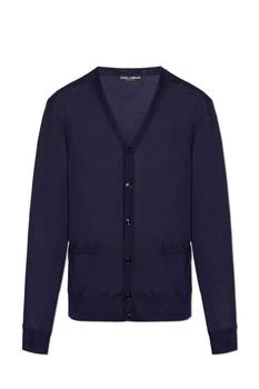 Dolce & Gabbana | Dolce & Gabbana Logo-Embroidered V-Neck Cardigan