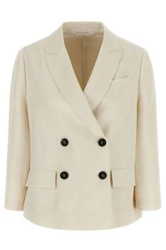 Brunello Cucinelli | Brunello Cucinelli Double-Breasted Tailored Blazer