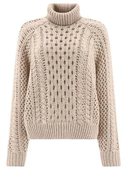 Brunello Cucinelli | Brunello Cucinelli Openwork Turtleneck Jumper