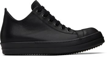 Rick Owens | Black Hollywood Low Sneakers