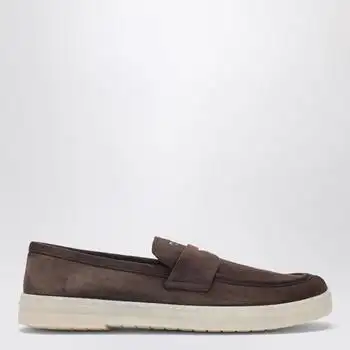 Prada | Brown suede loafers