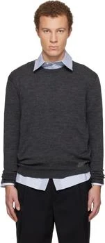 MAISON MARGIELA | Gray Wool-Blend Patch Sweater