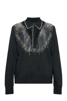 AMIRI | Amiri Embellished Long Sleeve Polo Shirt