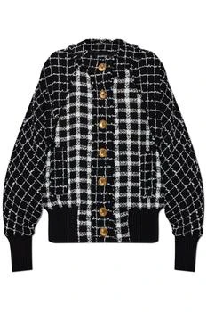 Balmain | Balmain Tweed Oversized Bomber Jacket