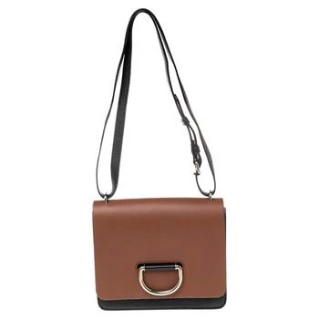 Burberry | Burberry Brown/Black Leather Small D-Ring Shoulder Bag