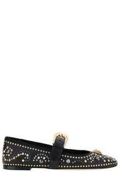 Versace | Versace Studded La Medusa Ballerinas