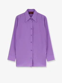 Gucci | Silk shirt with GG embroidery