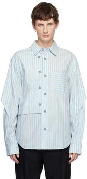 Blue Stripe Layered Shirt