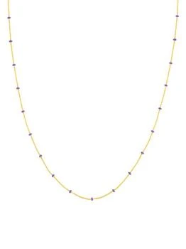 Saks Fifth Avenue | 14K Yellow Gold & Enamel Beads Chain Necklace