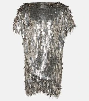 Isabel Marant | Carla embellished silk-blend minidress