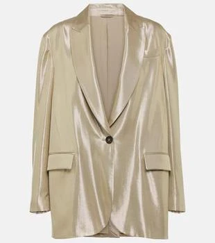 Brunello Cucinelli | Metallic gabardine blazer