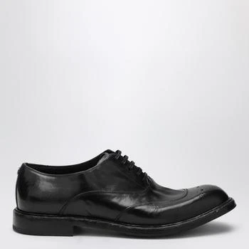Dolce & Gabbana | Washed black calfskin lace-up shoe