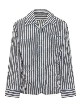Dolce & Gabbana | Dolce & Gabbana Crinkled Striped Vanity Shirt