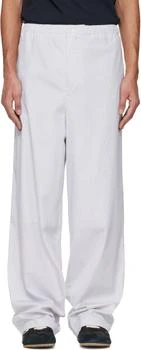 Jil Sander | White Cotton Trousers