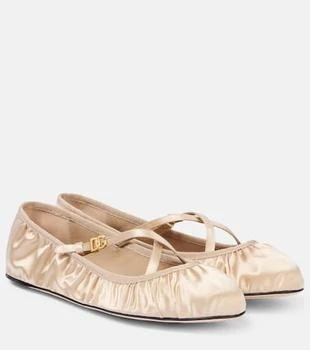 Dolce 
Gabbana | Vally satin ballet flats